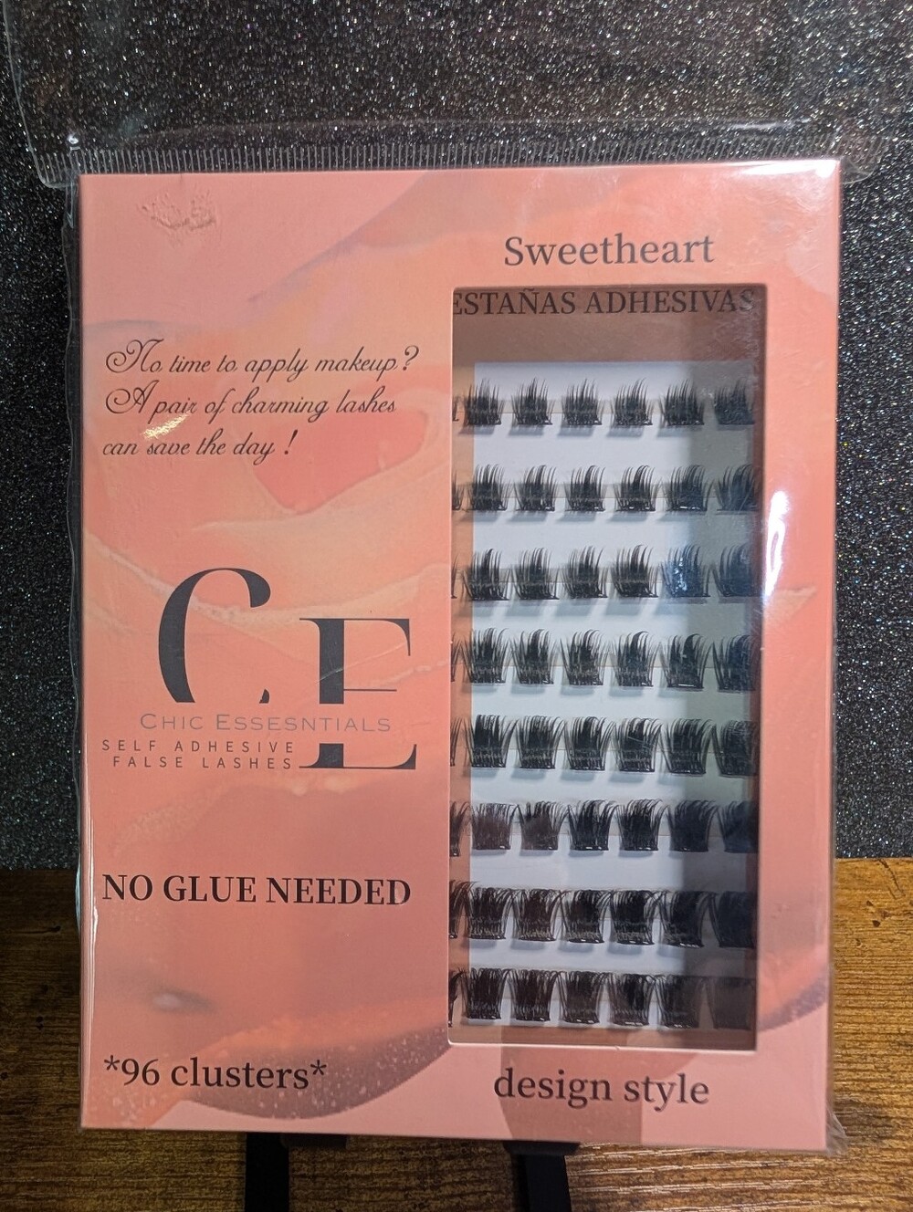 Chic Essentials 96 PCS Self Adhesive Eyelash Clusters Sweetheart Style